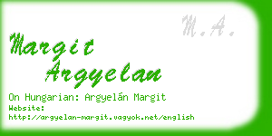 margit argyelan business card